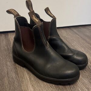Blundstone Style #500 Brown & Black Chelsea Work Boots Unisex AU5